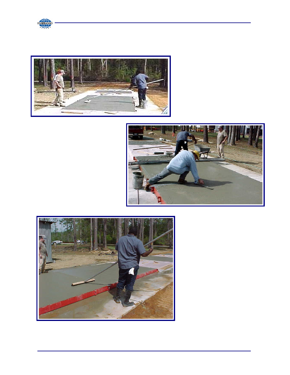 Pouring the concrete, continued | Fairbanks MATRIX SCALE HIGHWAY SCALE SYSTEM User Manual | Page 23 / 46