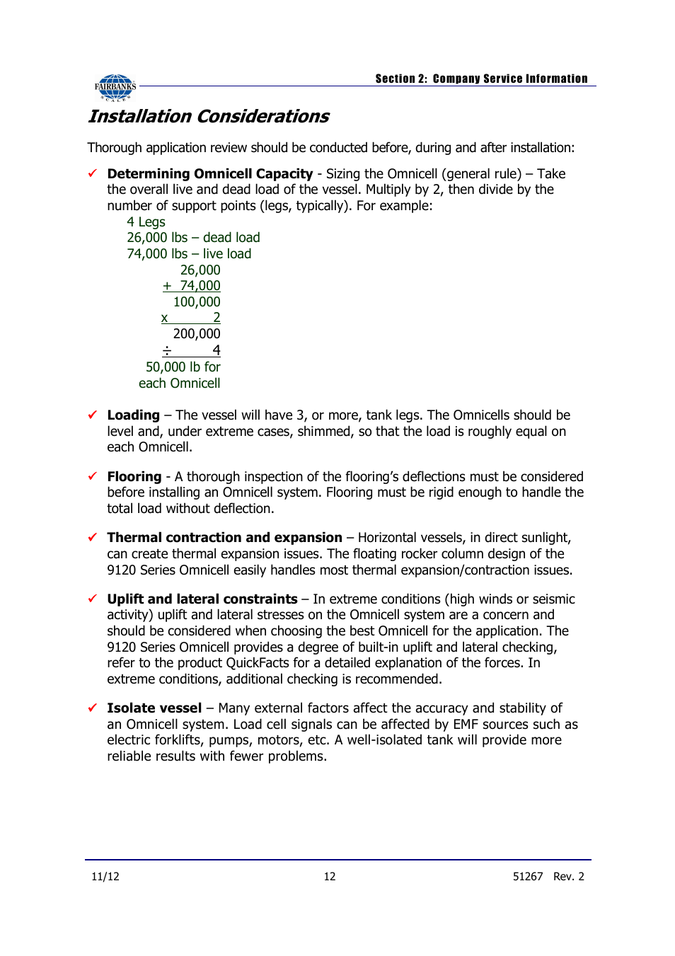 Installation considerations | Fairbanks 9120 Series Omnicell User Manual | Page 12 / 58