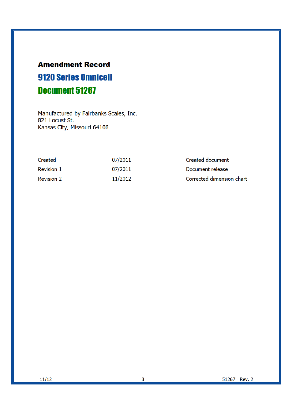 Fairbanks 9120 Series Omnicell User Manual | Page 3 / 58