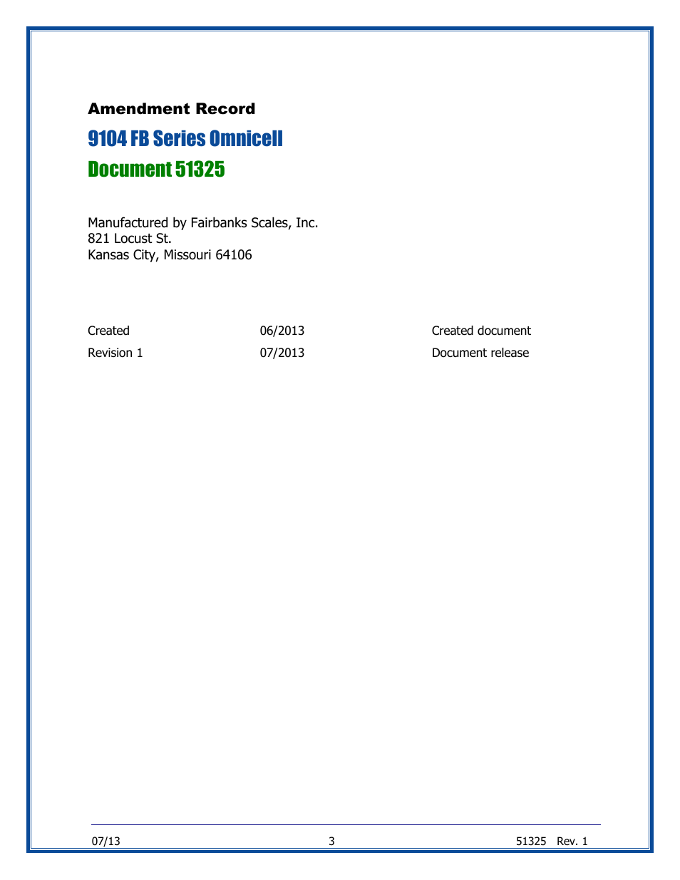 Fairbanks 9104 FB Omnicell User Manual | Page 3 / 28