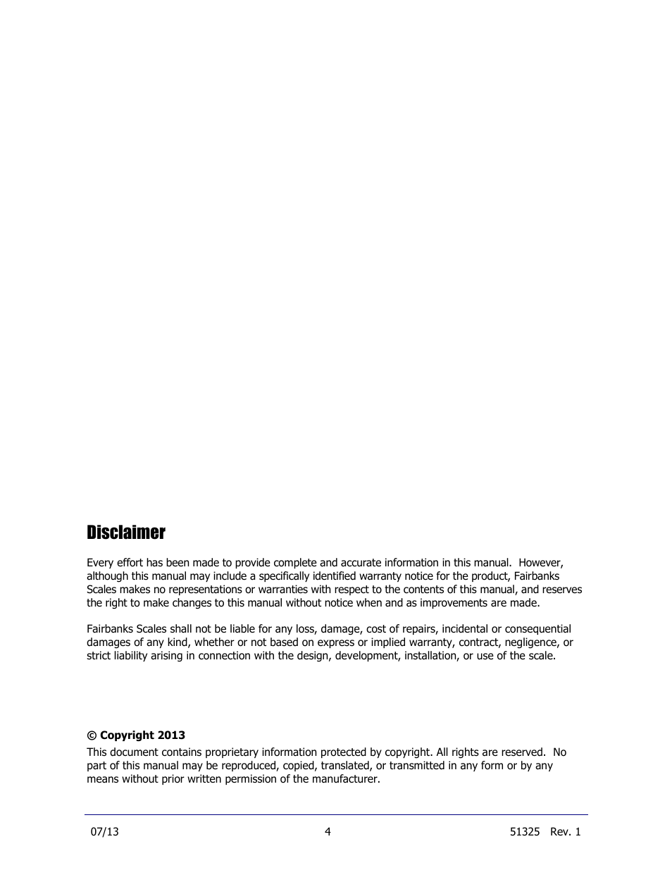 Disclaimer | Fairbanks 9104 FB Omnicell User Manual | Page 4 / 28