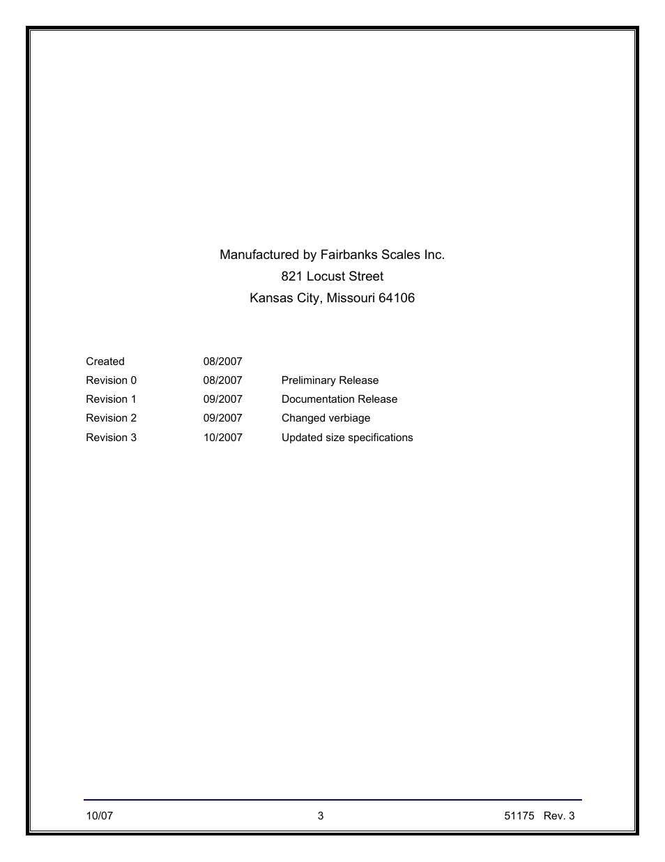 Omnicell, 9102 fb, Amendment record | Fairbanks 9102 FB Omnicell User Manual | Page 3 / 18