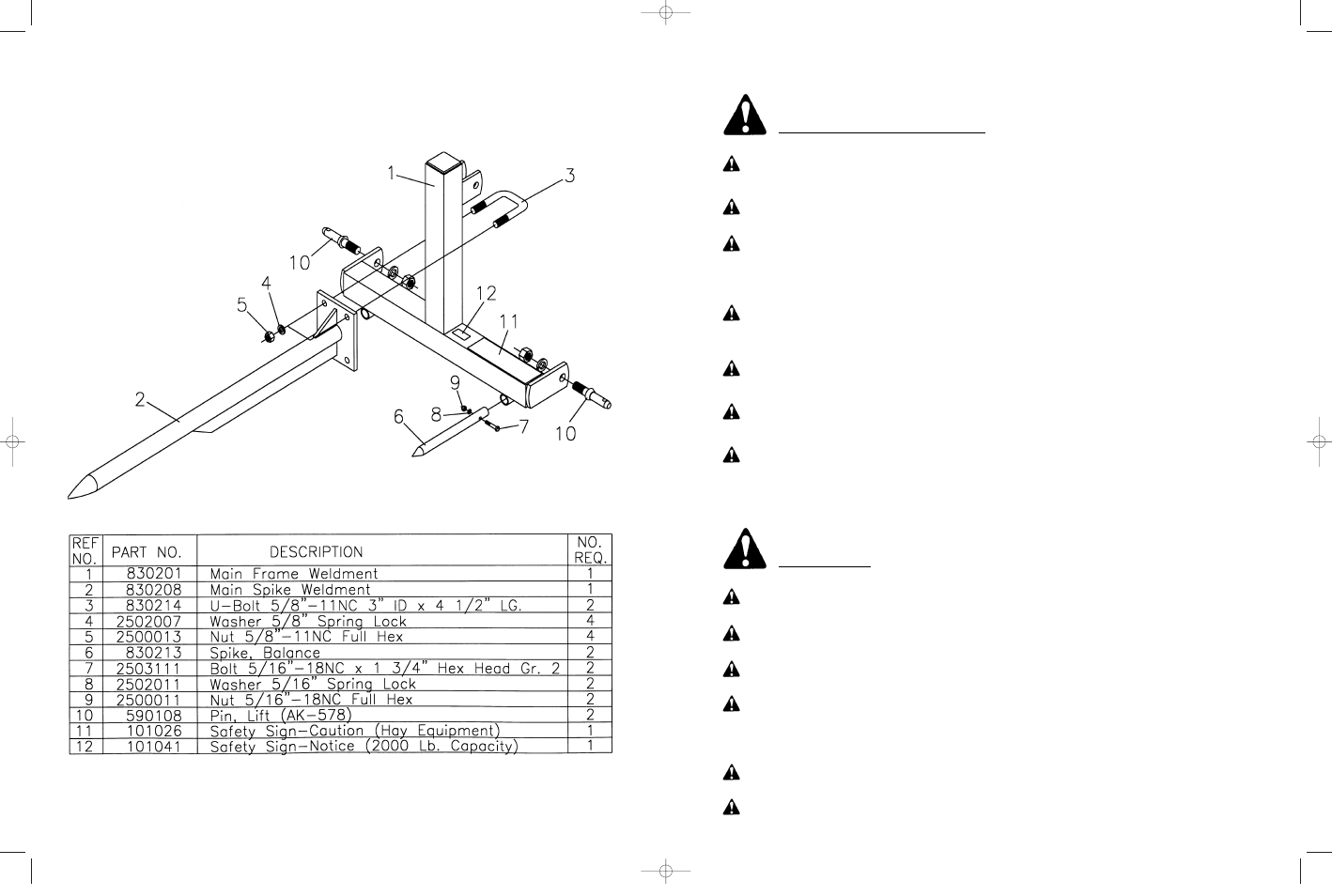 Bs-1520 pa rts list | Farm Star BSF-1523 User Manual | Page 14 / 16