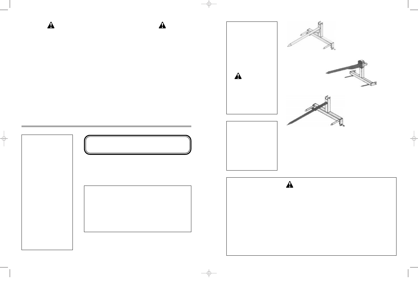 Owner’s manual, 3 pt. hitch bale spears | Farm Star BSF-1523 User Manual | Page 16 / 16