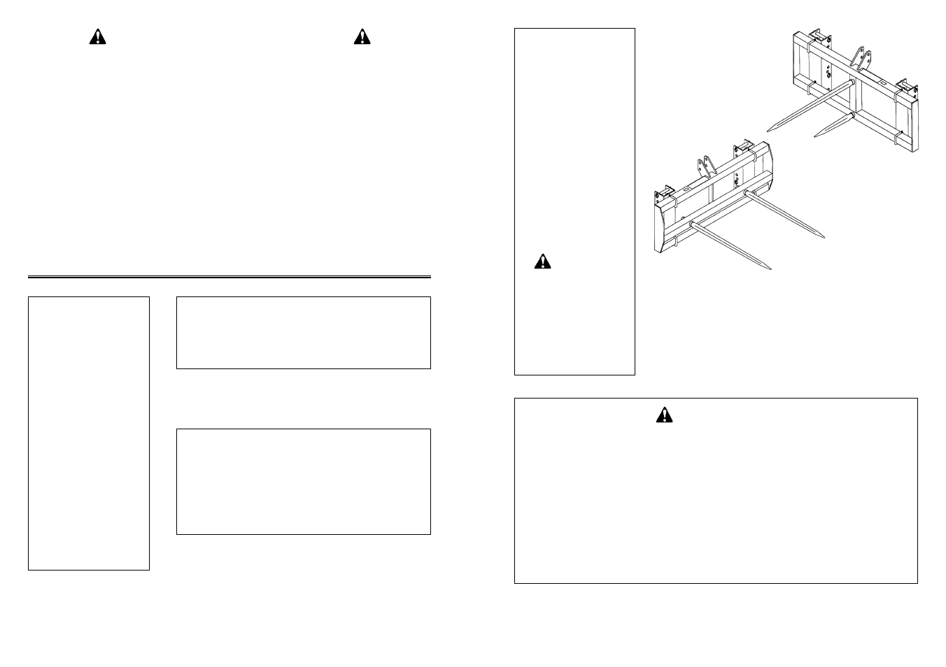 Bale spear attachments | Farm Star UBSF-3045 User Manual | Page 21 / 21