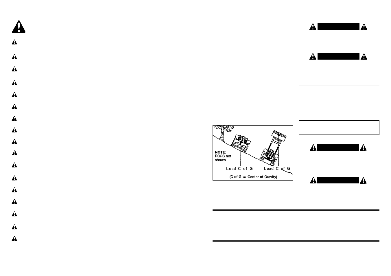 Always obey all safety rules! always be careful, Replace safety signs if damaged or missing | Farm Star UBSF-3045 User Manual | Page 7 / 21