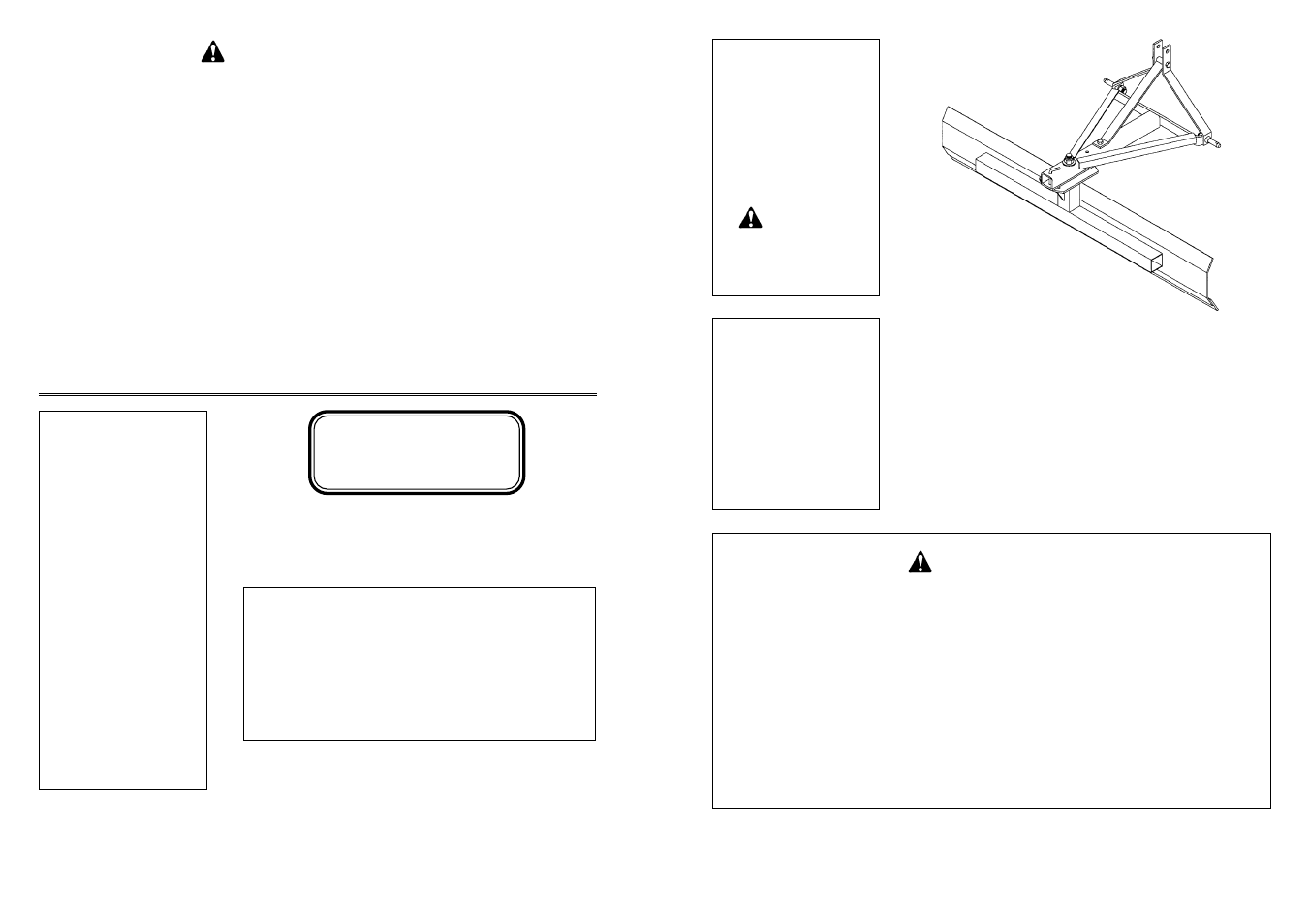 Owner’s manual, Pt. rear mounted blade, Model no. mcb-6 caution | Model no. mcb-6 | Farm Star MCB-6 User Manual | Page 8 / 8