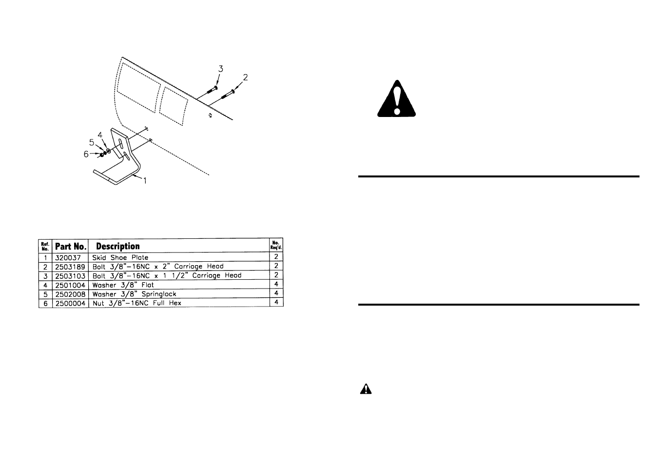 Sk-4 skid shoe pa rts list | Farm Star EB-7-3 User Manual | Page 9 / 11