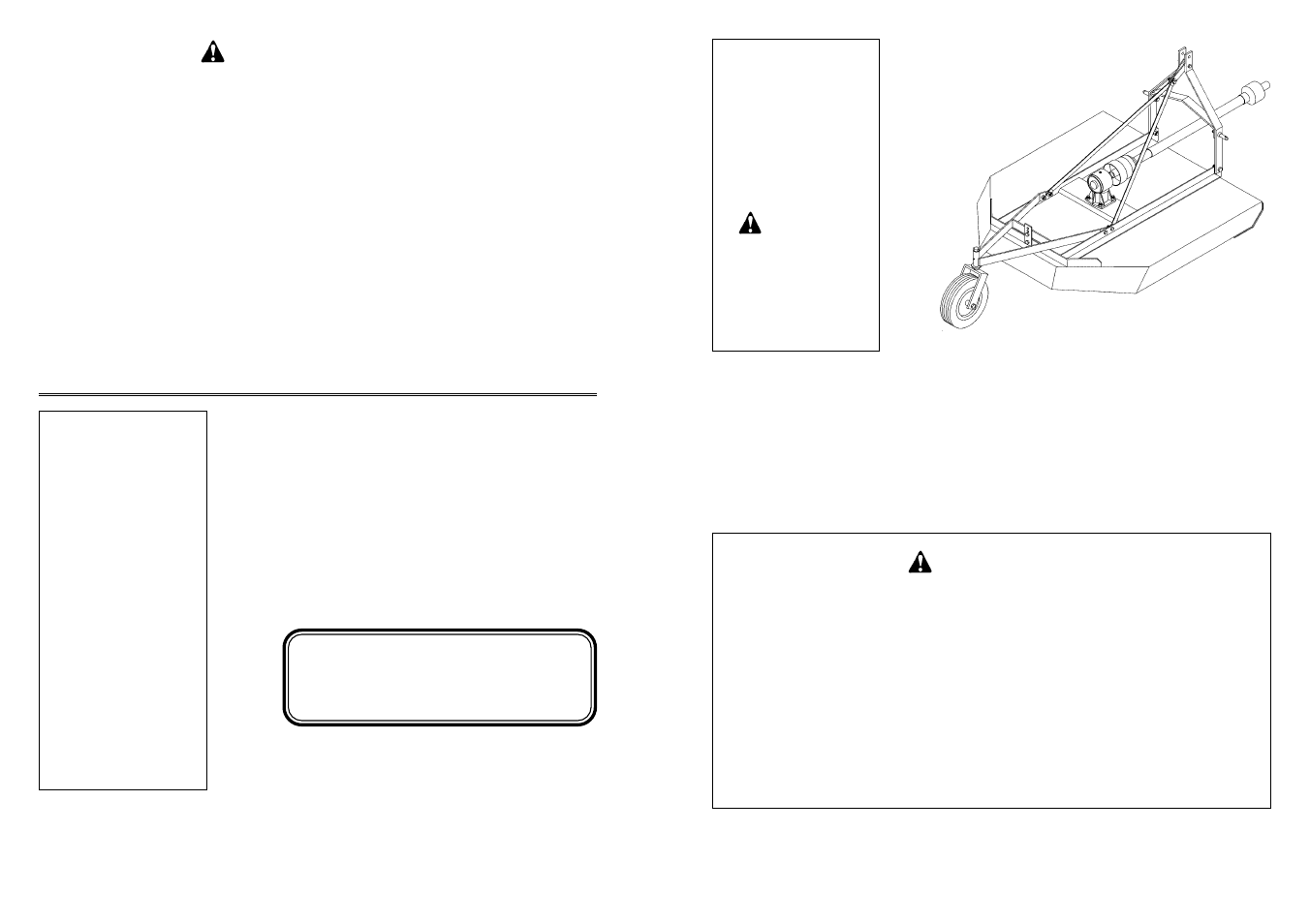 Standard duty 3-pt. mounted rotary cutter, Owner’s / operator’s manual model no’s, Caution | Farm Star SDM40-72 User Manual | Page 40 / 40