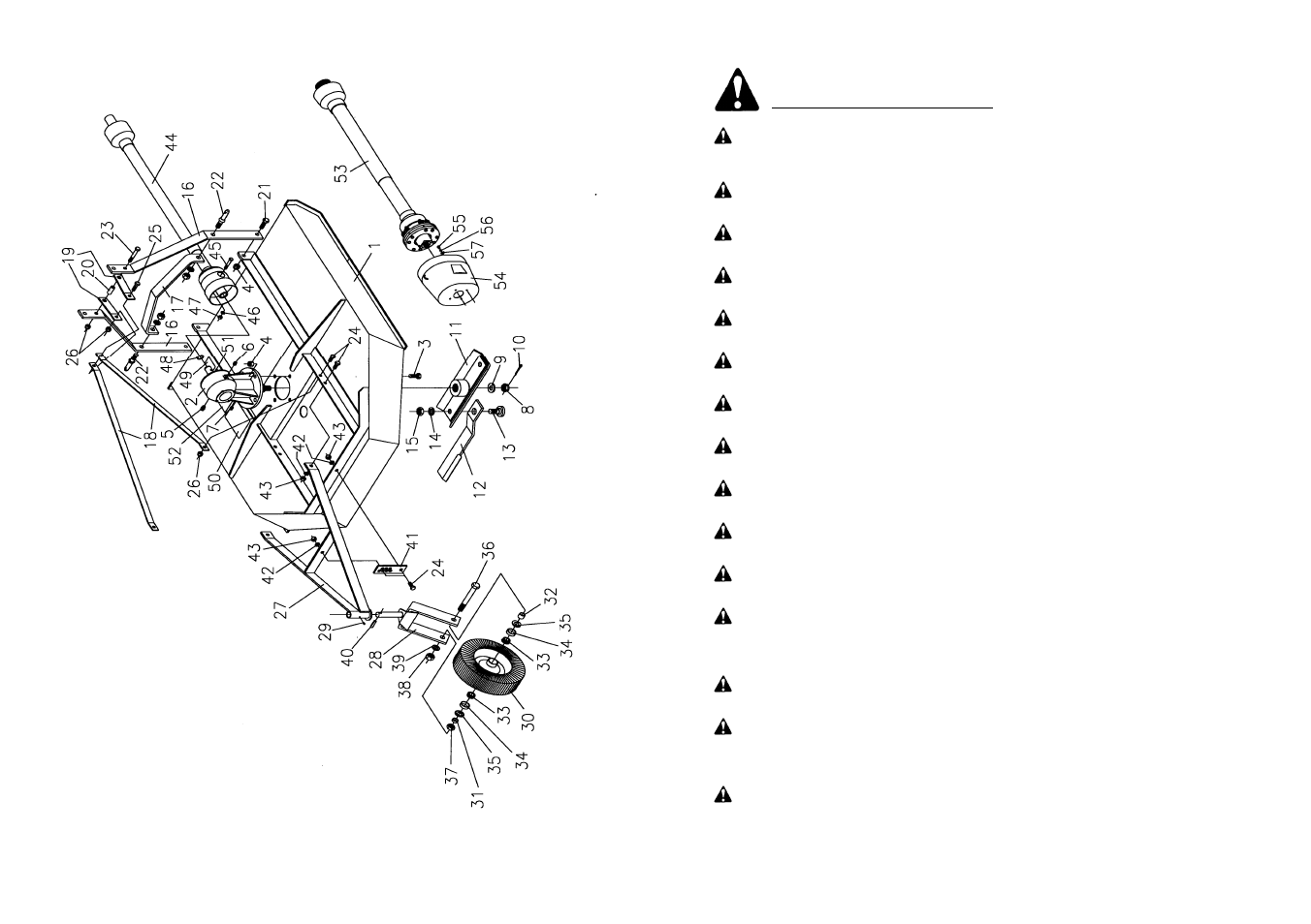 Mdm 70-60 pa rts view | Farm Star MDM70-72C 6 User Manual | Page 11 / 44