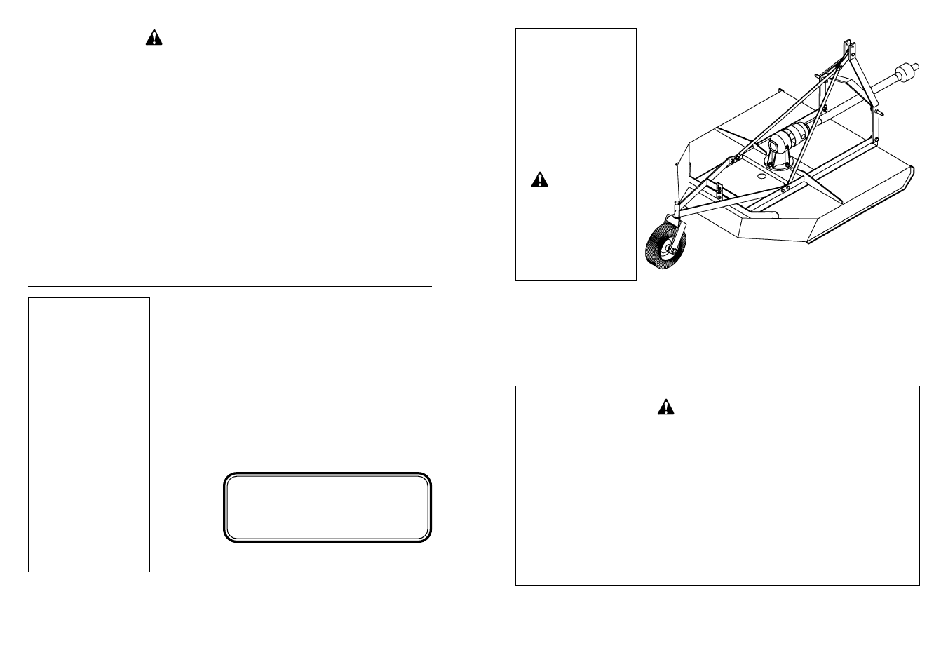 Owner’s manual, Medium duty 3-pt. mounted rotary mower, Model no’s | Caution | Farm Star MDM70-72C 6 User Manual | Page 44 / 44
