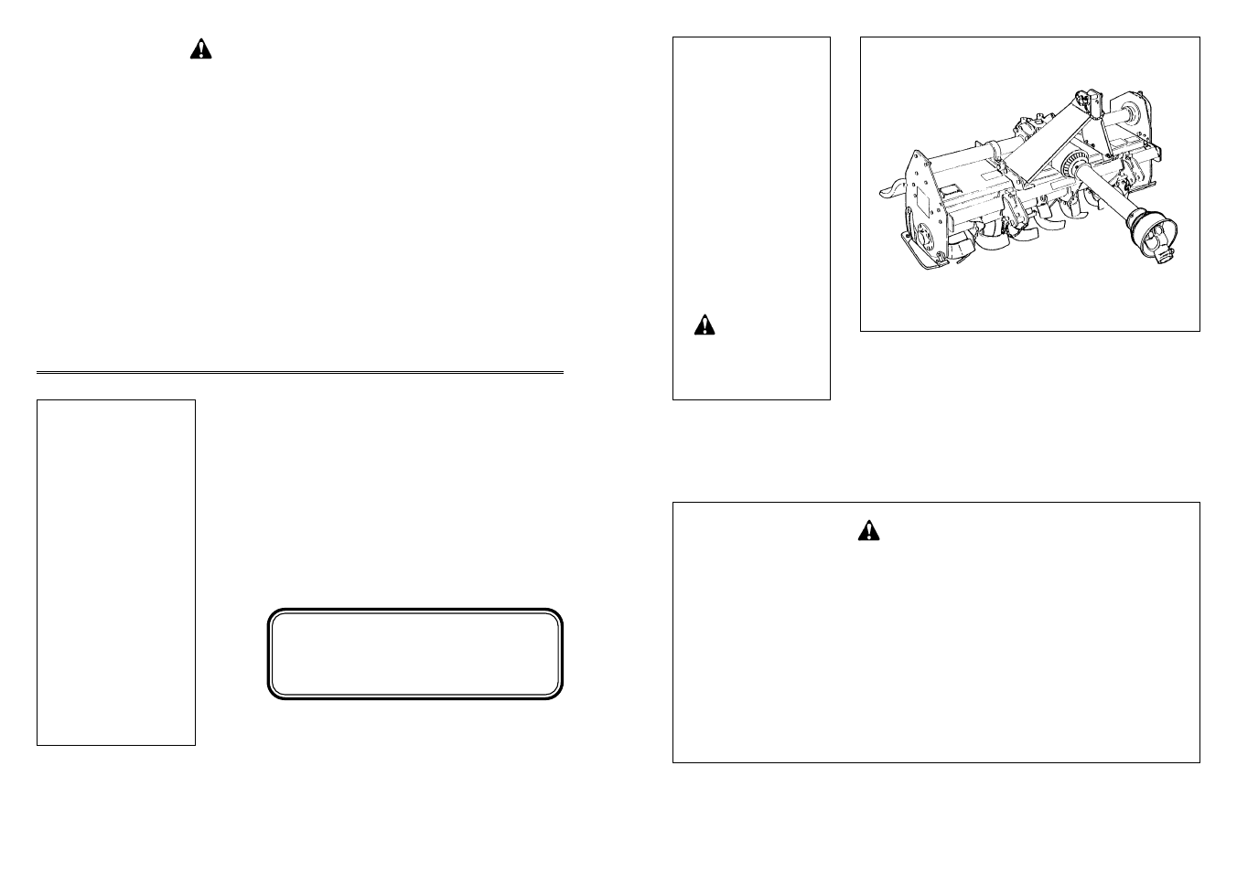 Owner’s manual, 3 pt. rotary tillers, Model no.’s | Caution | Farm Star T55-74 User Manual | Page 44 / 44