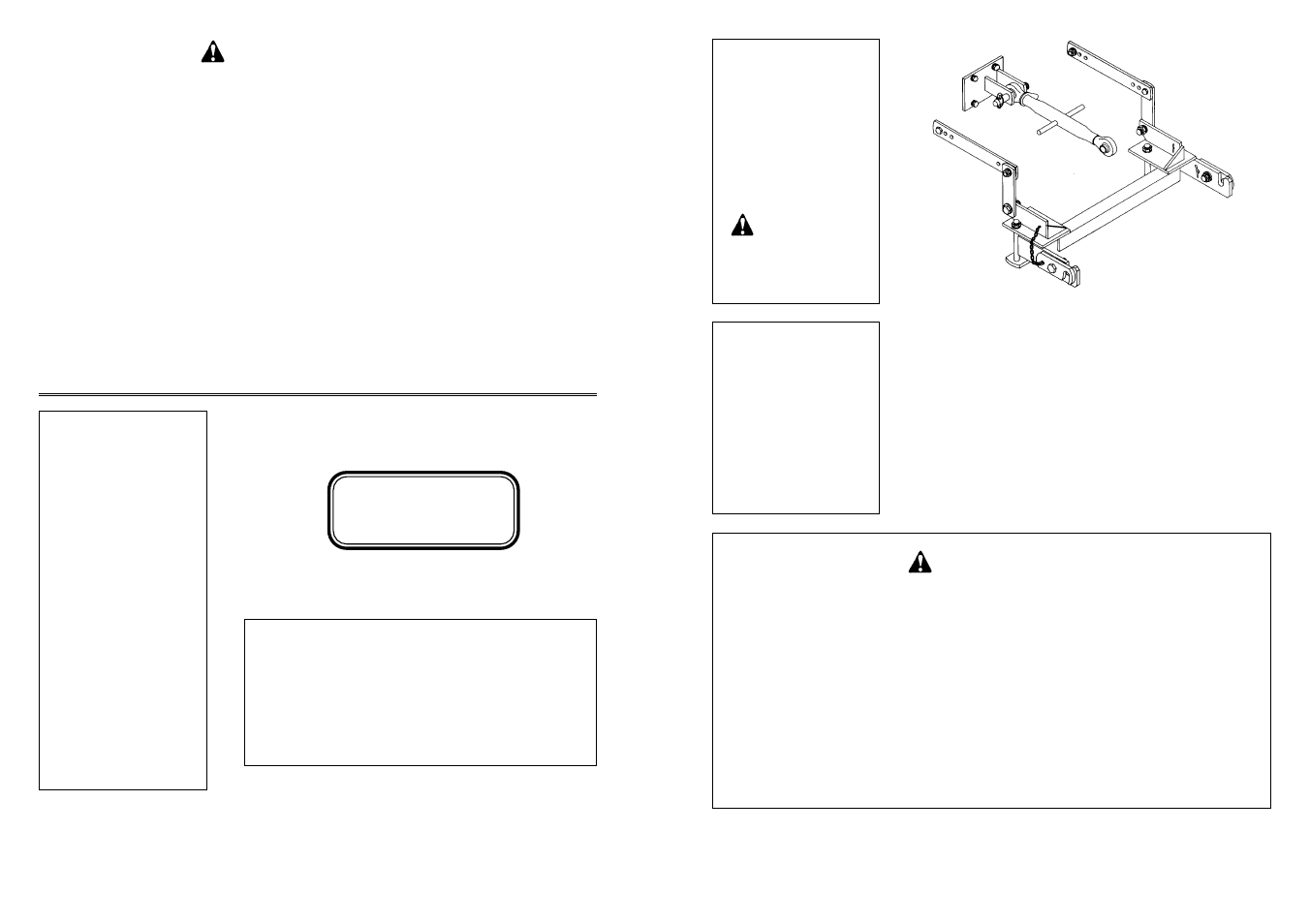 Owner’s manual, 3 pt. hitch adapter kit, Model no. hk-201 caution | Hk-201, Model no. hk-201 | Farm Star HK-201 User Manual | Page 8 / 8