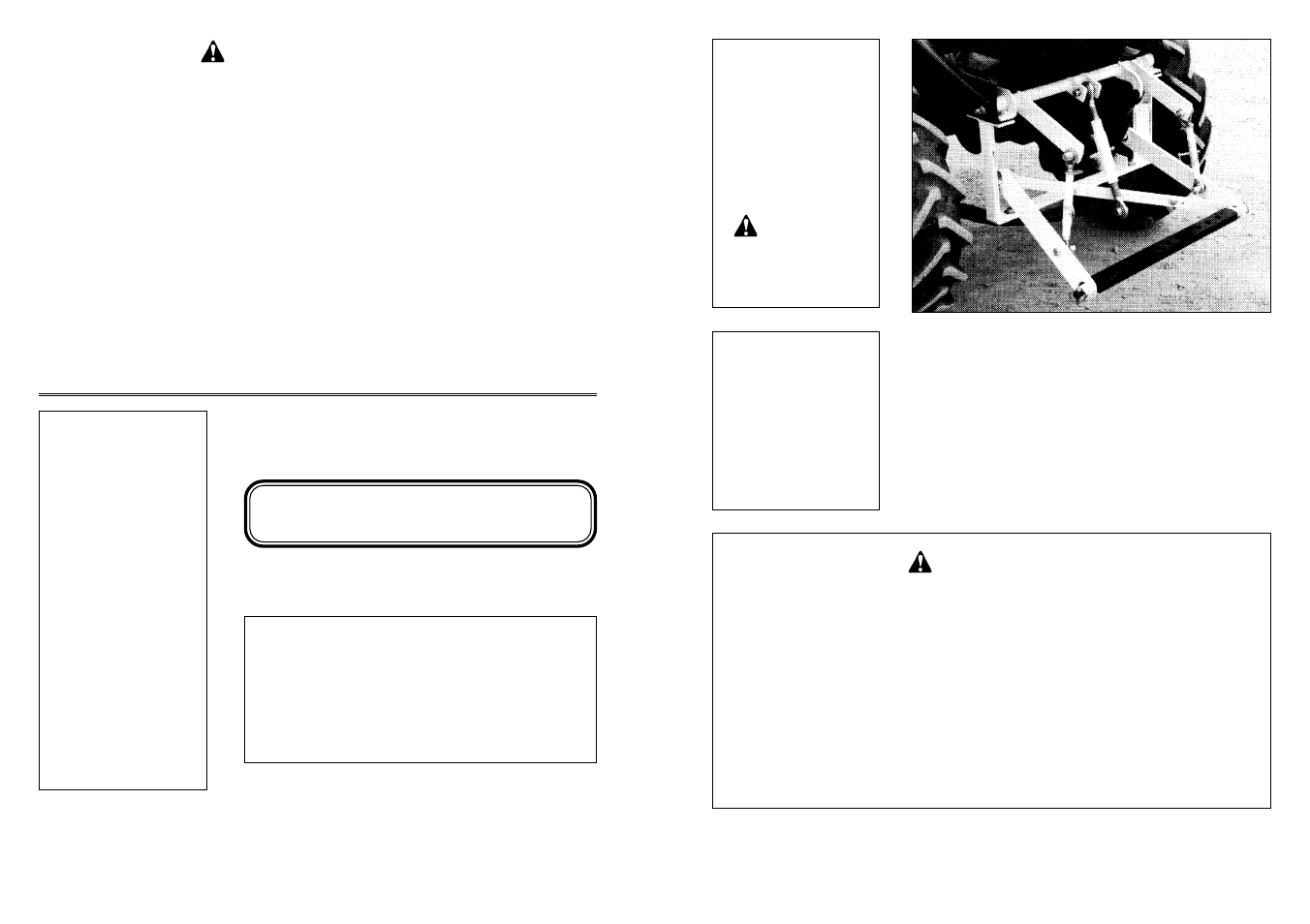 Owner’s manual, 3 pt. hitch adapter kit, Model no. hk-308 | Model no. hk-308 caution, Pt. hitch adapter kit, For allis chalmers model b & c tractors | Farm Star HK-308 User Manual | Page 12 / 12