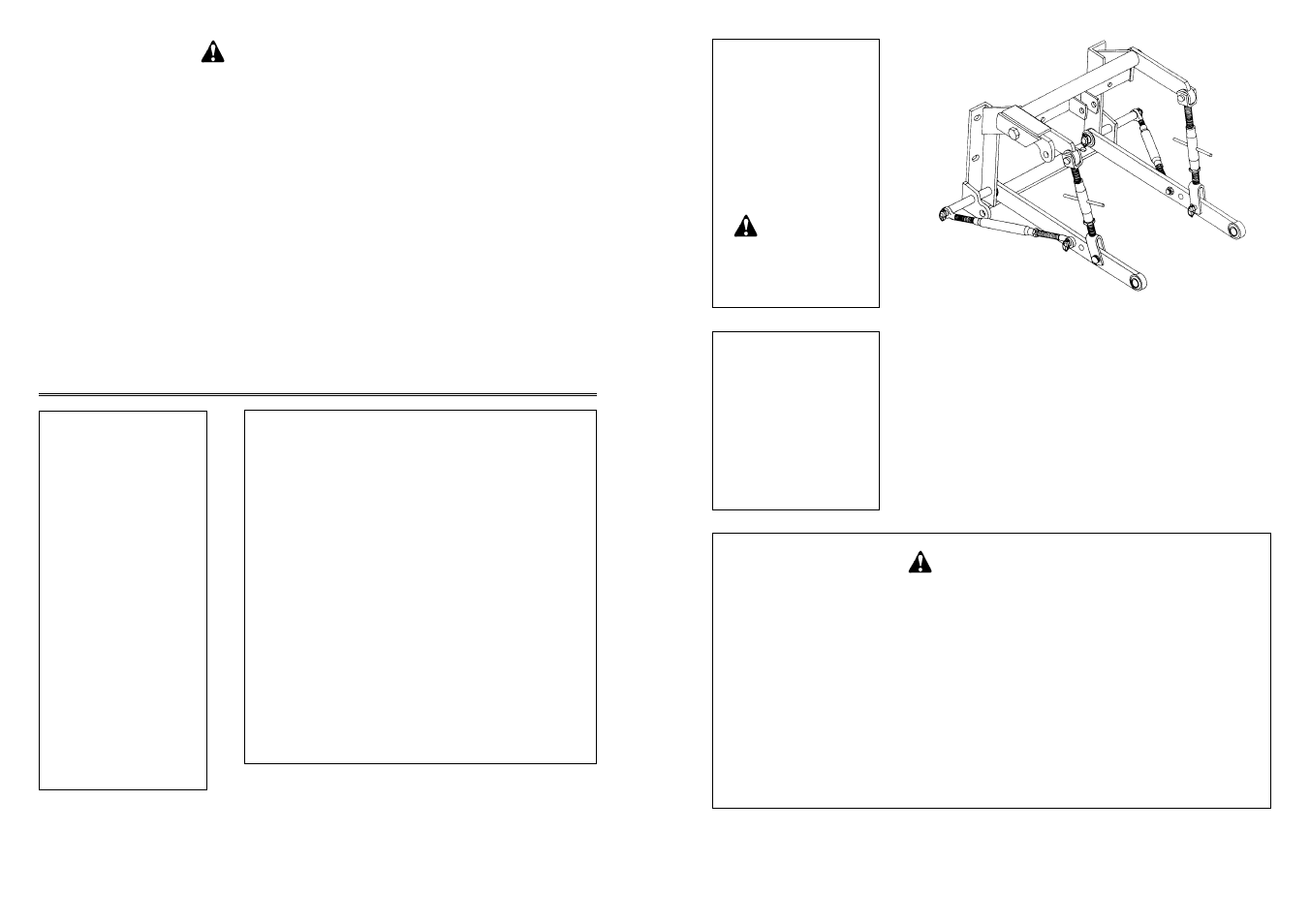 Owner’s manual, 3 pt. hitch adapter kits, 3 pt. hitch adapter kit | For i.h.c. models | Farm Star HK-11062 User Manual | Page 12 / 12