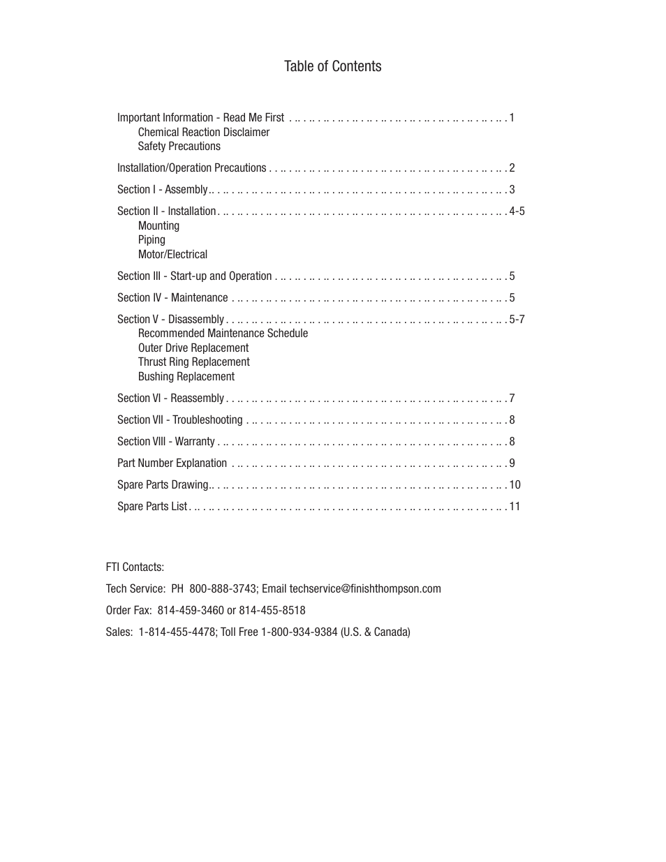 Finish Thompson DB3, 4, 5 & 5.5 Series User Manual | Page 3 / 15