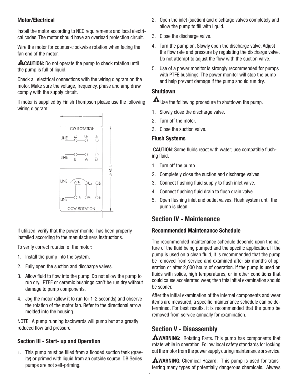 Finish Thompson DB3, 4, 5 & 5.5 Series User Manual | Page 8 / 15