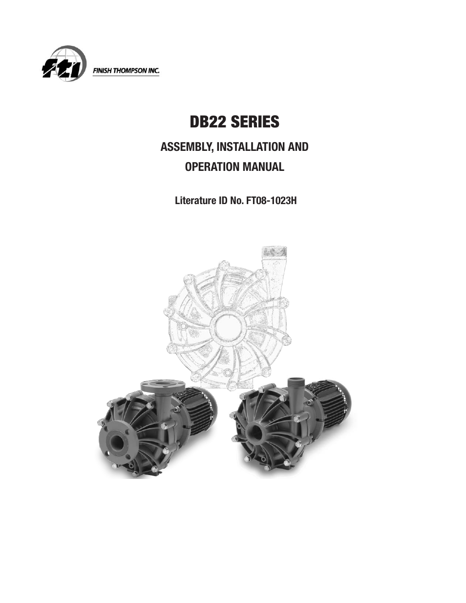 Finish Thompson DB22 SERIES User Manual | 18 pages