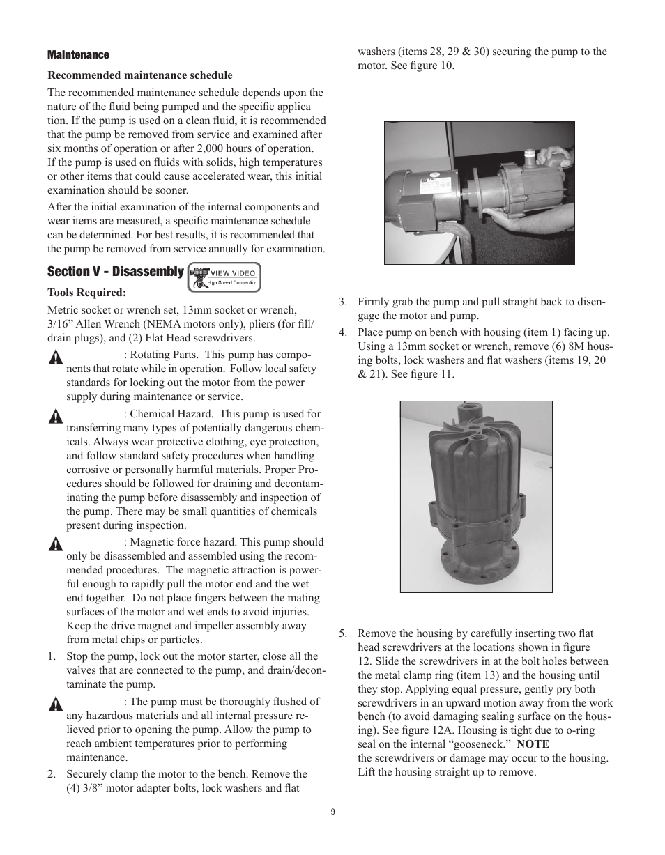Finish Thompson SP10 SERIES SELF-PRIMING User Manual | Page 9 / 20