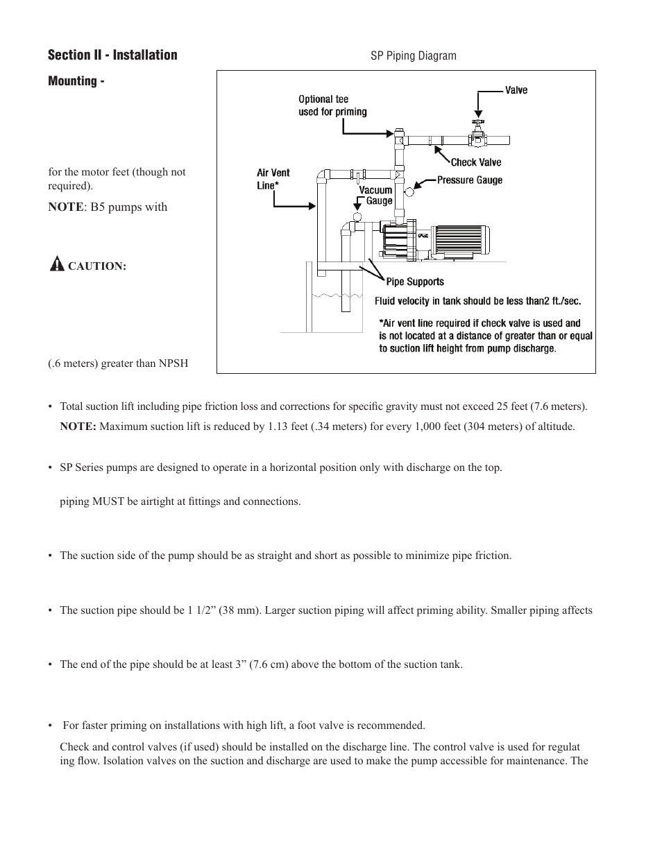 Finish Thompson SP11/15 SERIES SELF-PRIMING User Manual | Page 8 / 26
