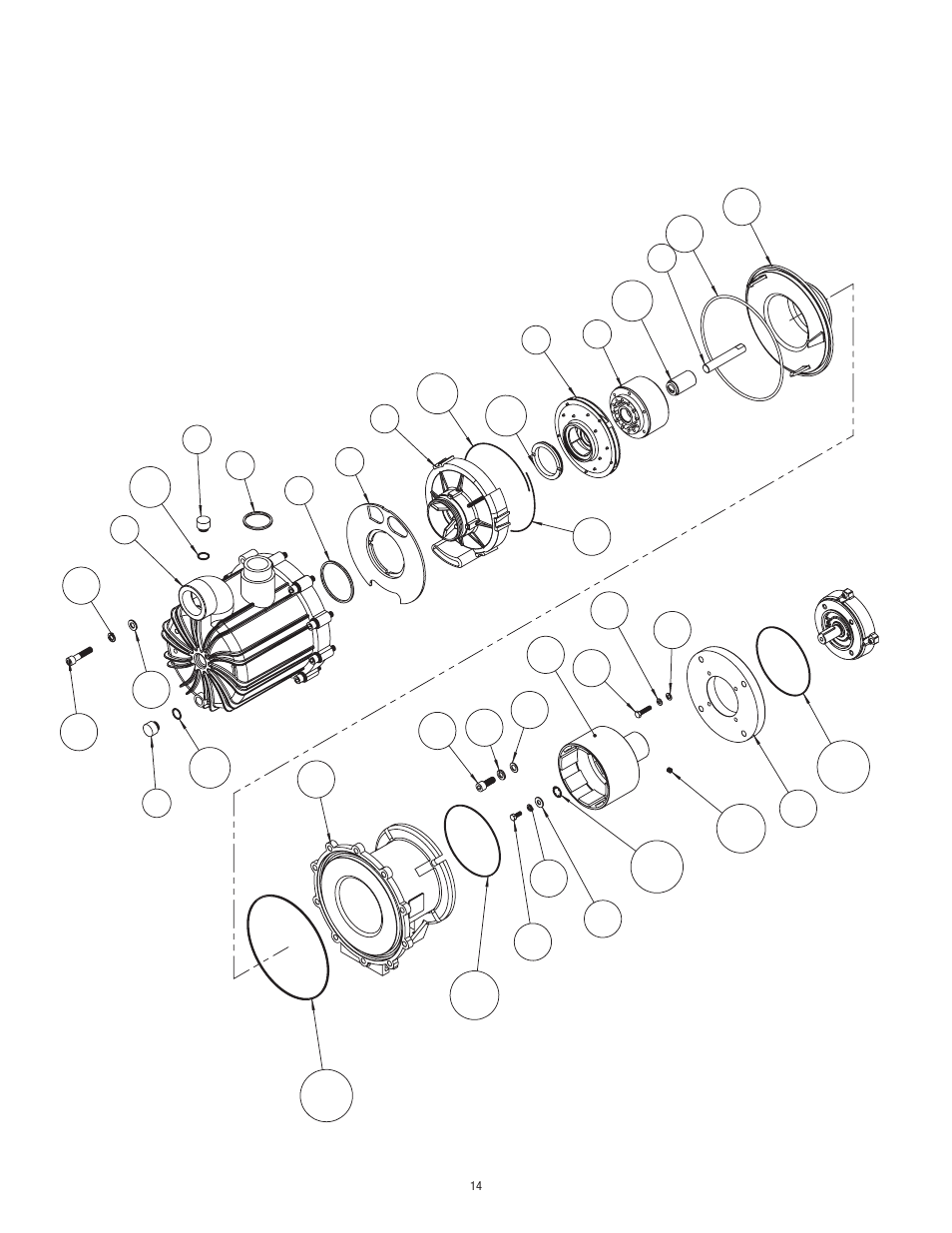 Sp22 parts diagram | Finish Thompson SP22 Series Self-Priming User Manual | Page 14 / 19