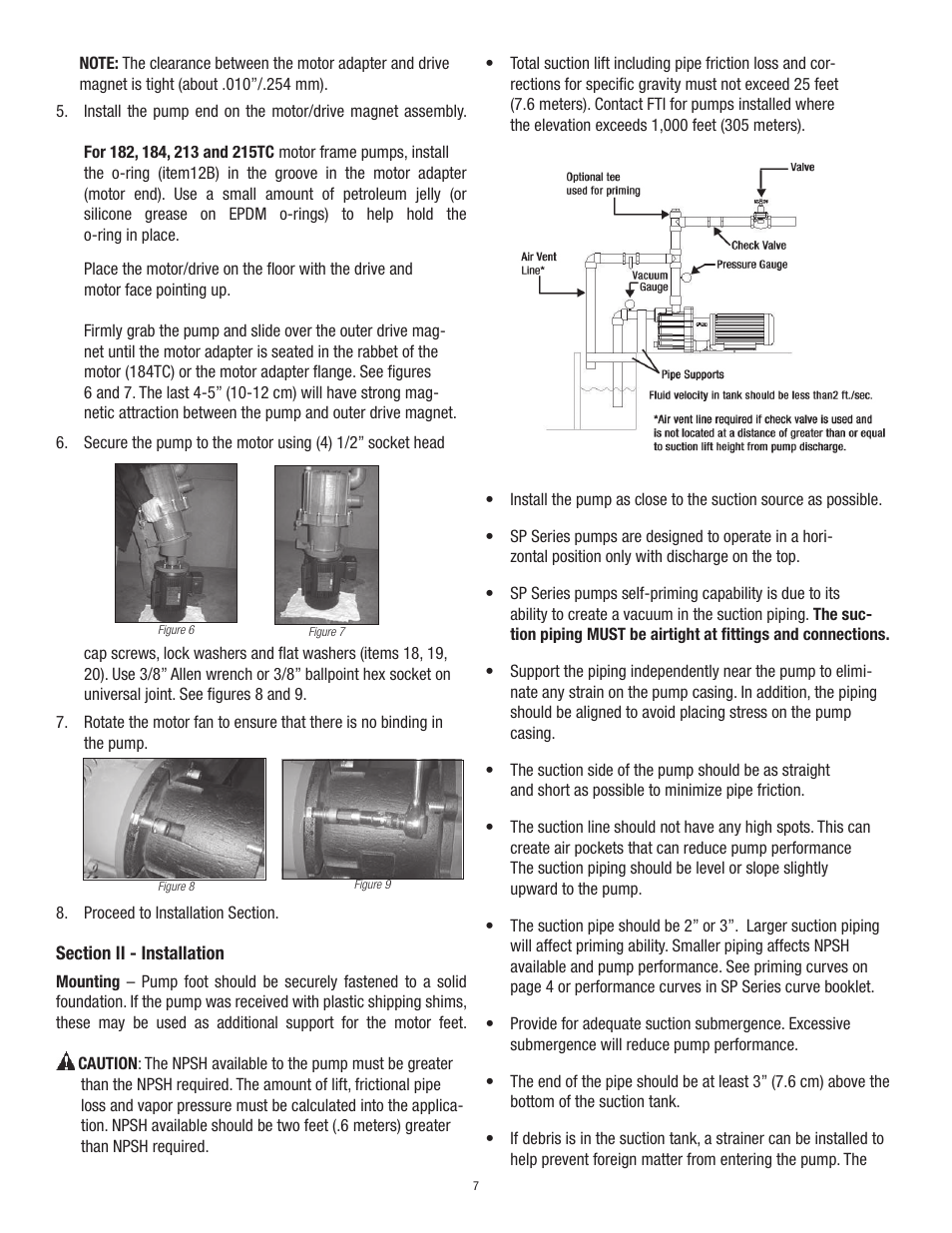 Finish Thompson SP22 Series Self-Priming User Manual | Page 7 / 19