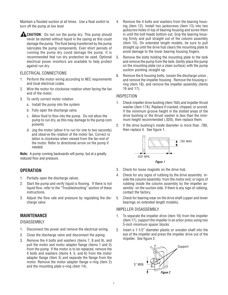 Finish Thompson VKC22 Series User Manual | Page 2 / 7