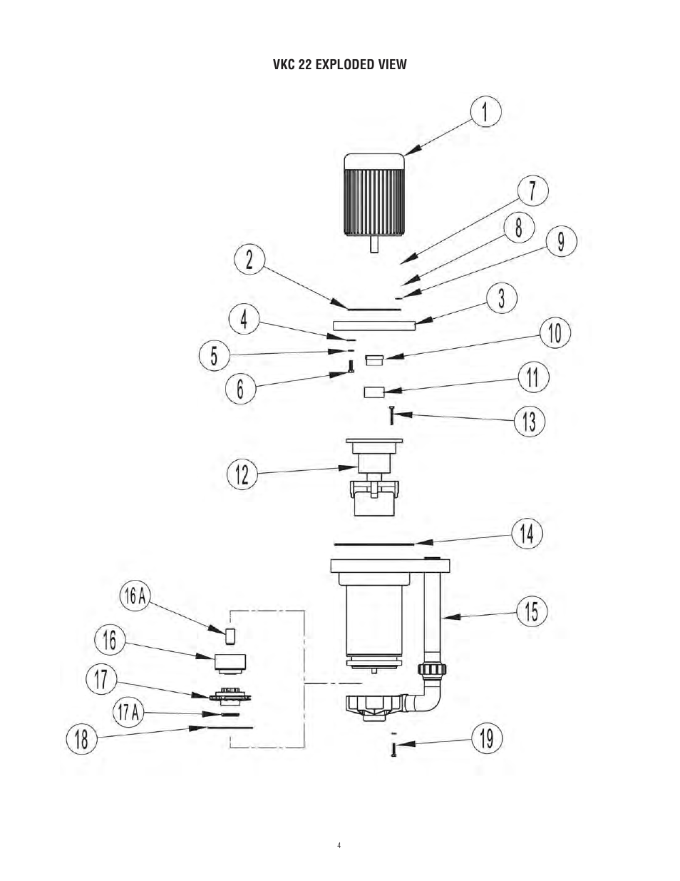 Vkc 22 exploded view | Finish Thompson VKC22 Series User Manual | Page 4 / 7