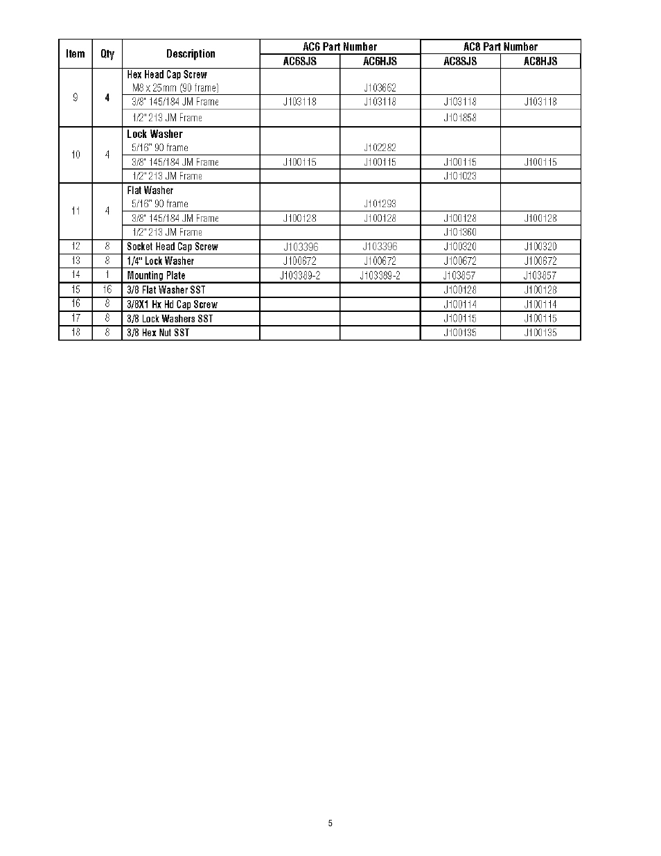 Finish Thompson AC 6 & 8 HORIZONTAL SERIES User Manual | Page 5 / 6