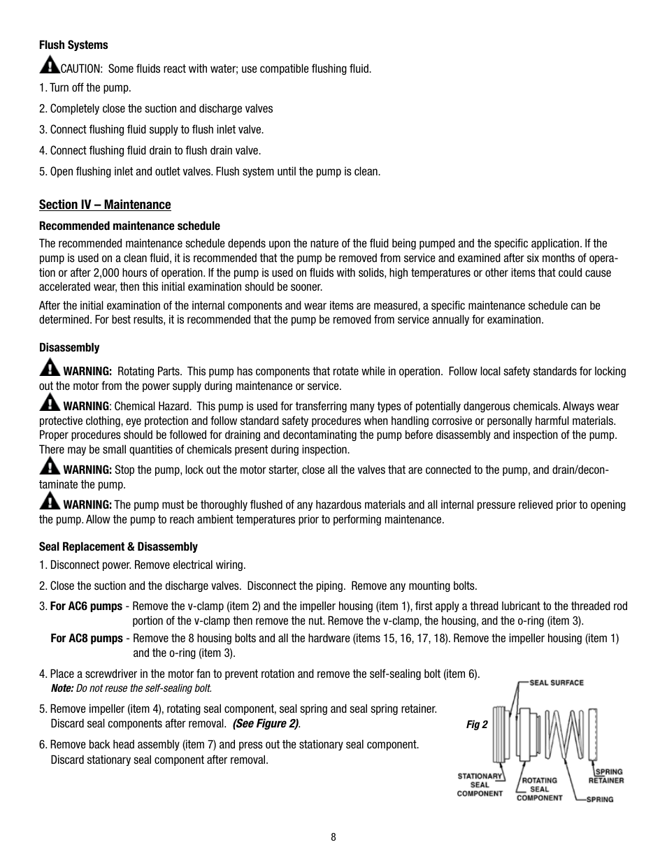 Finish Thompson AC8/8H User Manual | Page 8 / 12