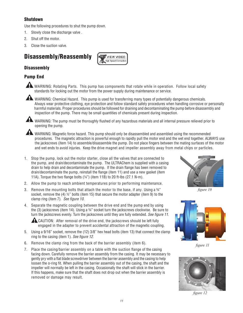 Disassembly/reassembly | Finish Thompson UC User Manual | Page 11 / 23