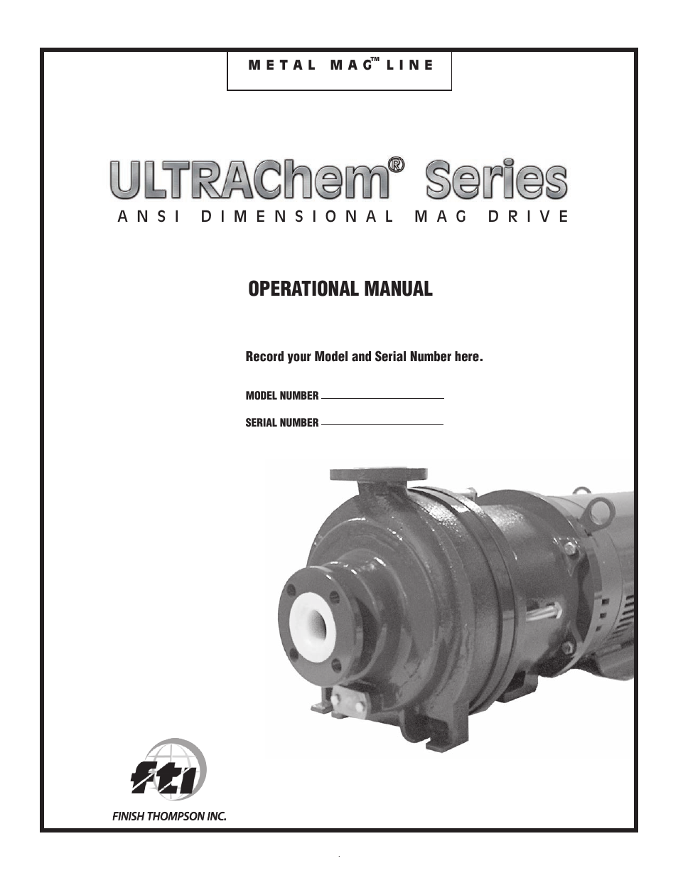 Finish Thompson UC (S/N 125040 and lower) User Manual | 23 pages