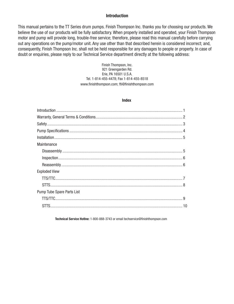 Finish Thompson STTS User Manual | Page 3 / 12