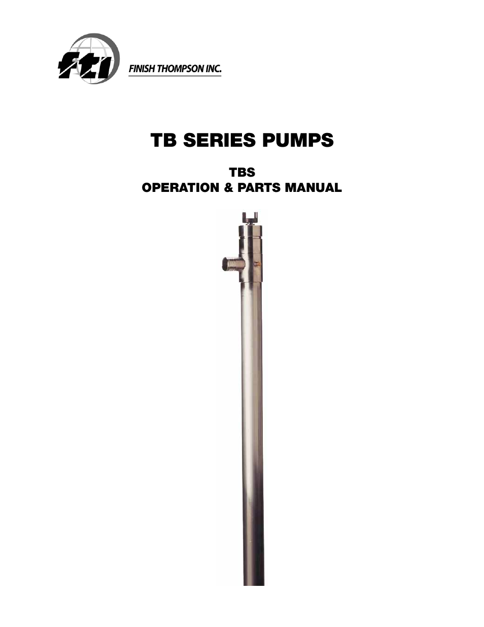 Finish Thompson TBS User Manual | 10 pages