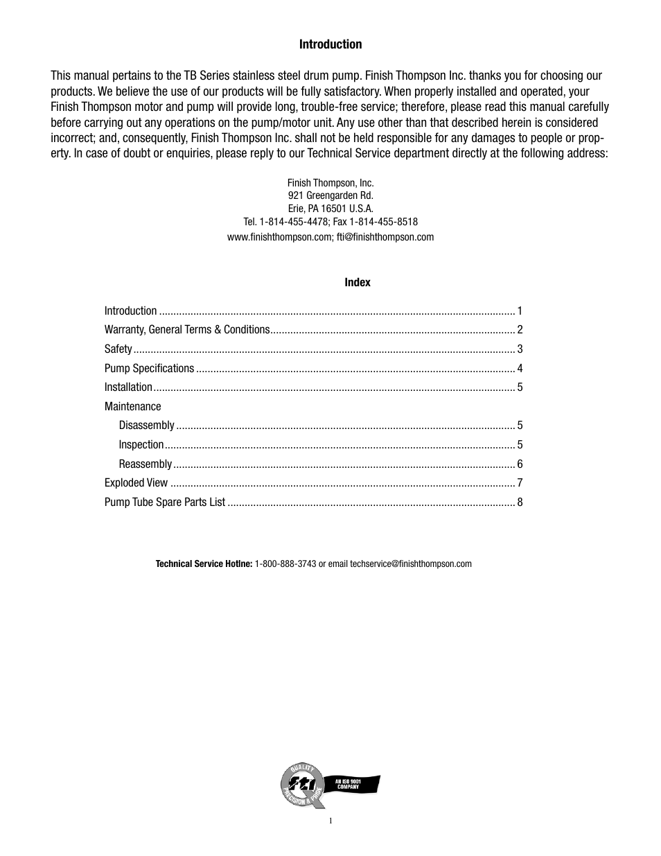 Finish Thompson TBS User Manual | Page 3 / 10