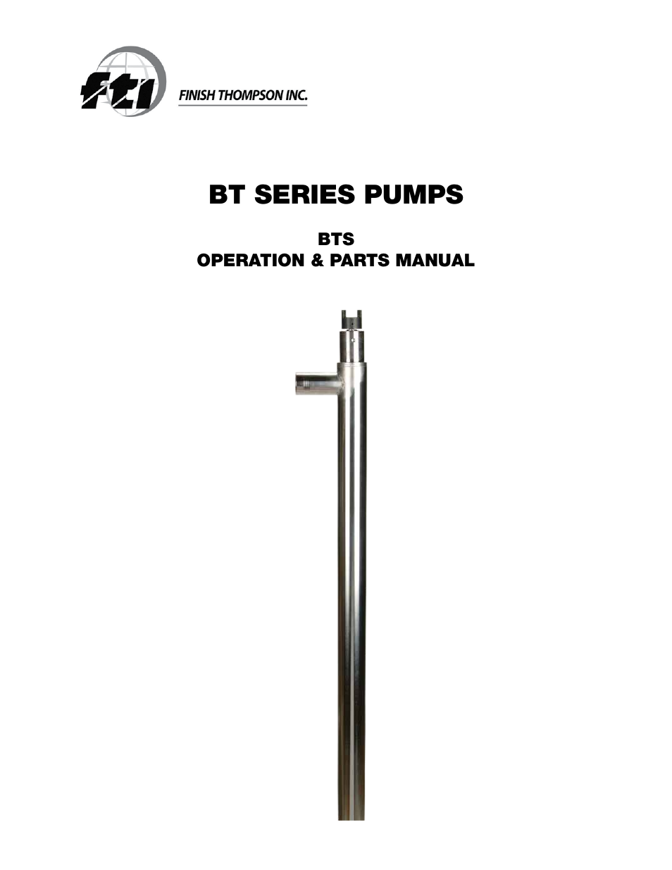 Finish Thompson BTS User Manual | 10 pages