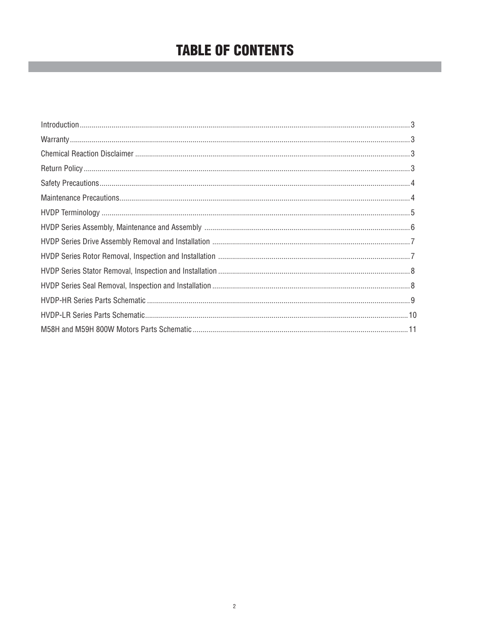 Finish Thompson HVDP SERIES User Manual | Page 2 / 12