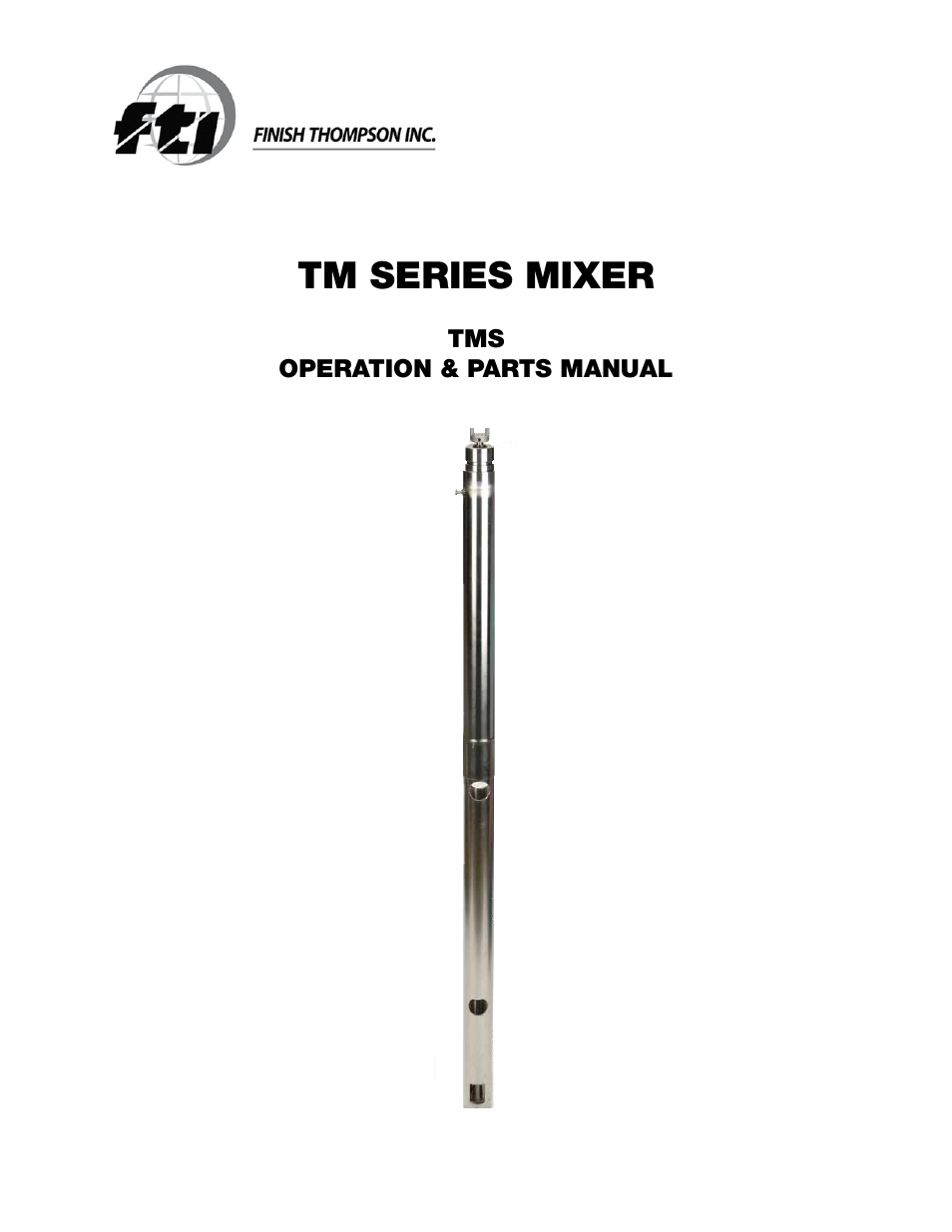 Finish Thompson TMS User Manual | 10 pages