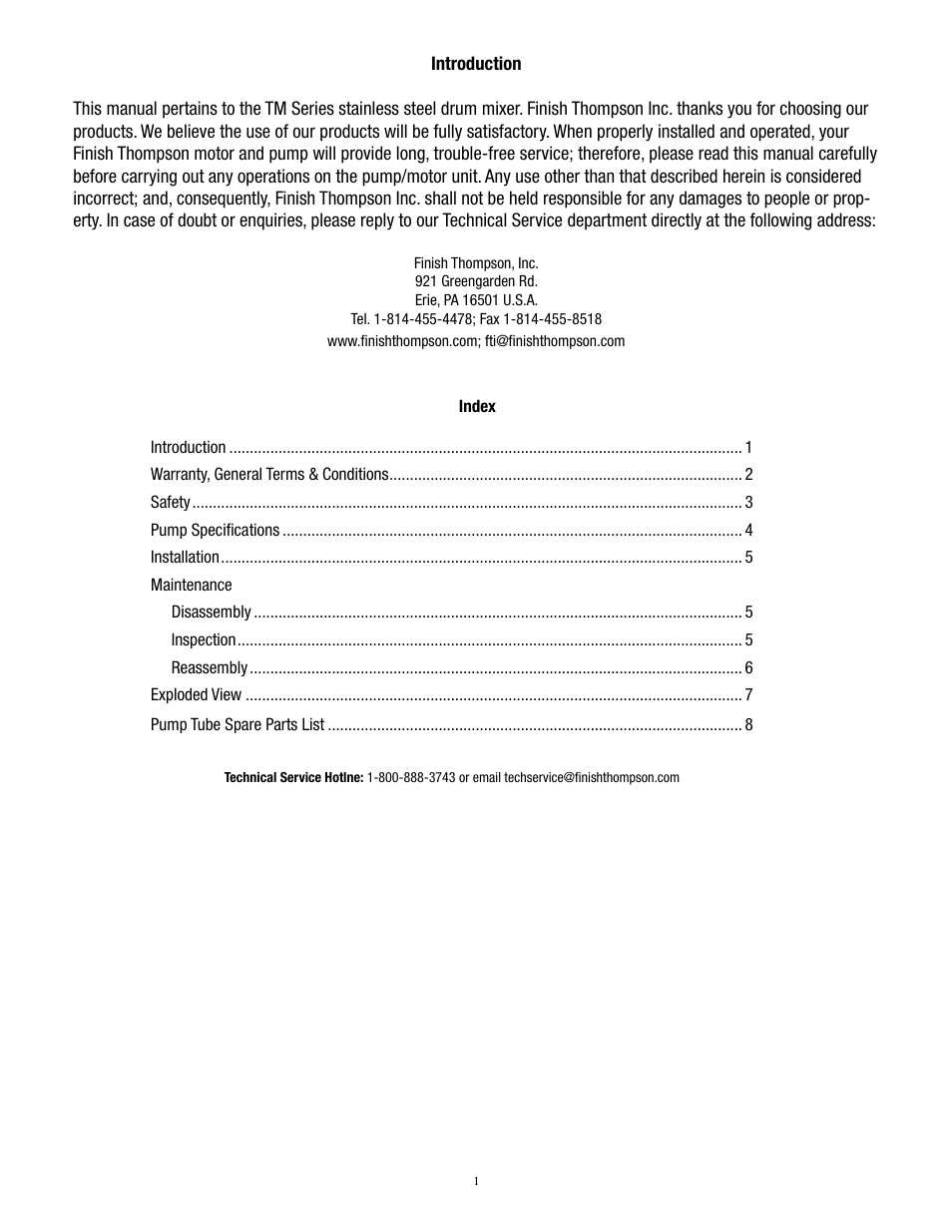 Finish Thompson TMS User Manual | Page 3 / 10