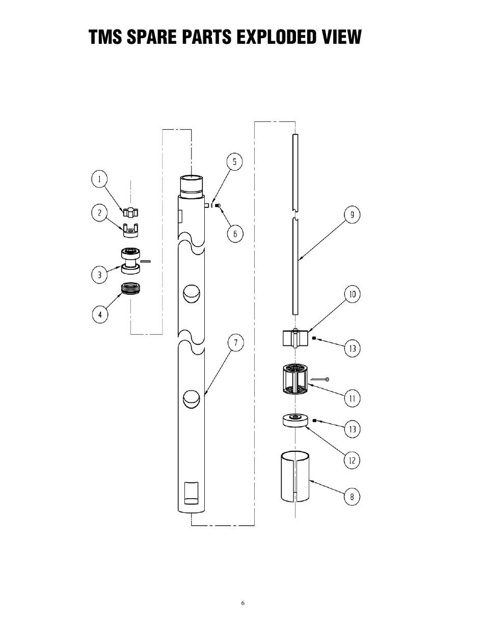 Tms spare parts exploded view | Finish Thompson TMS User Manual | Page 9 / 10