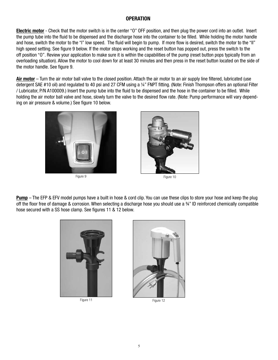 Operation | Finish Thompson S1, S2, S3, S4 User Manual | Page 7 / 10