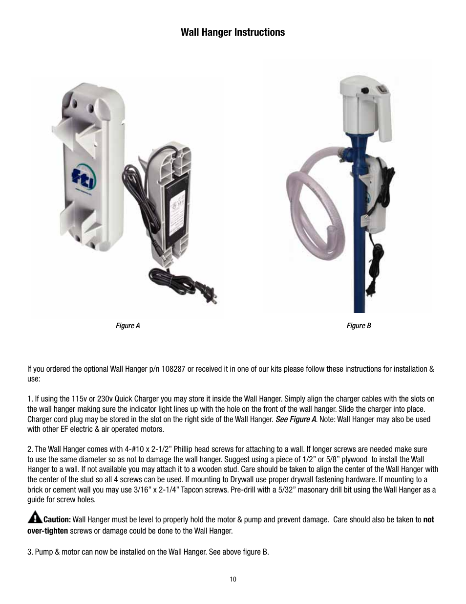 Wall hanger instructions | Finish Thompson S6 User Manual | Page 10 / 12