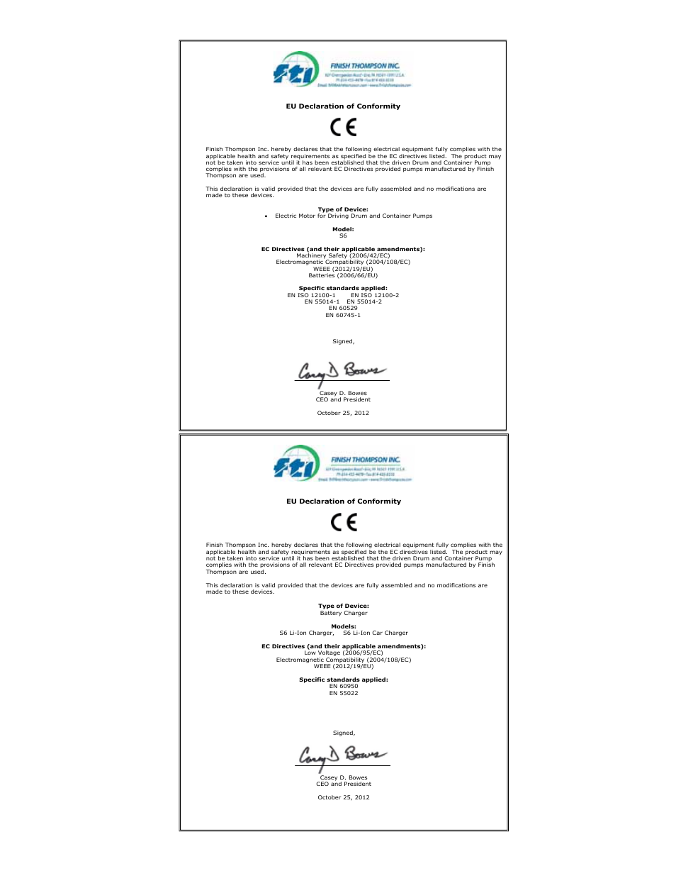 Finish Thompson S6 User Manual | Page 2 / 12