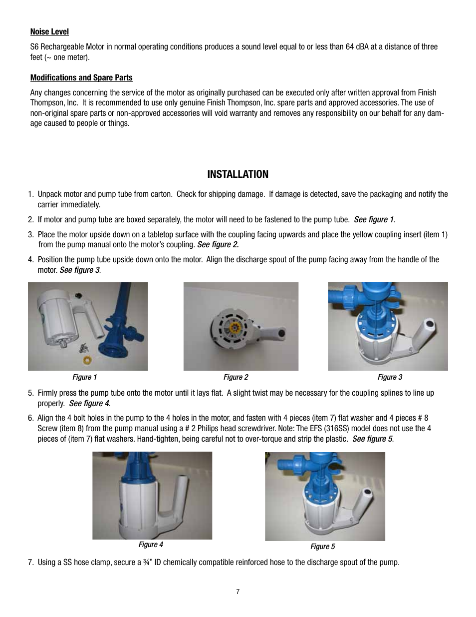 Installation | Finish Thompson S6 User Manual | Page 7 / 12