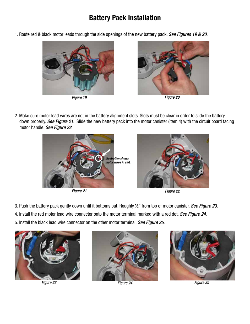 Battery pack installation | Finish Thompson S6 BATTERY REPLACEMENT User Manual | Page 5 / 6