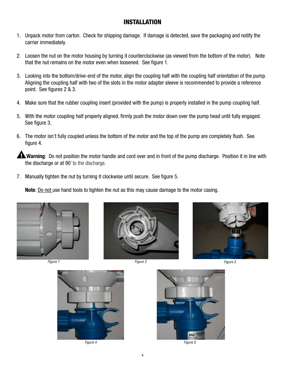 Installation | Finish Thompson M3V-UK 103013 & up User Manual | Page 6 / 8