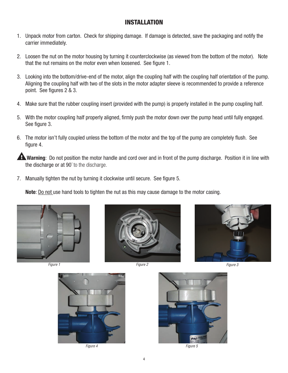 Installation | Finish Thompson M5V 102972 & under User Manual | Page 6 / 8