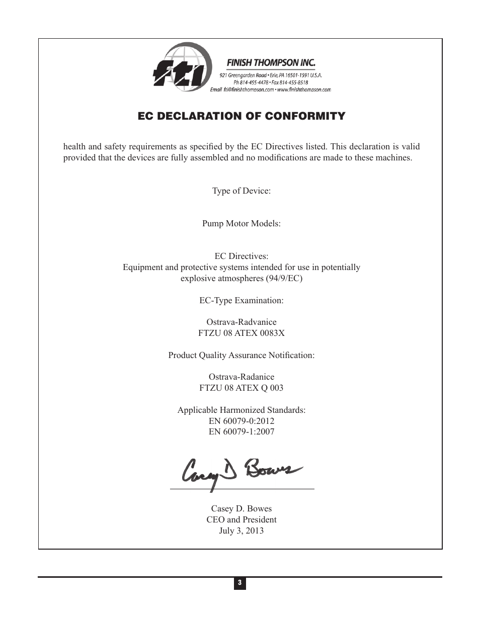 Finish Thompson M59P User Manual | Page 3 / 18