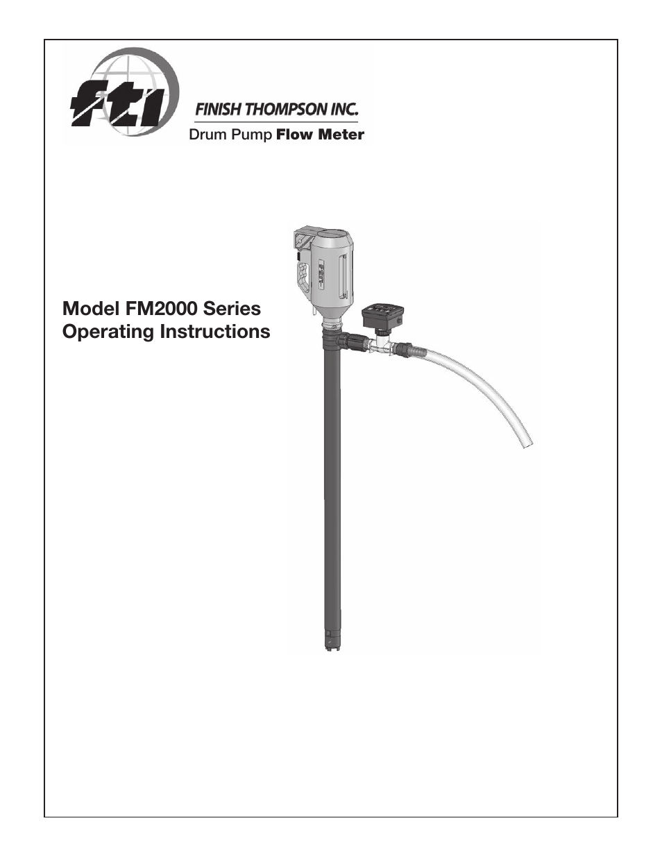 Finish Thompson FM2000 Series User Manual | 9 pages