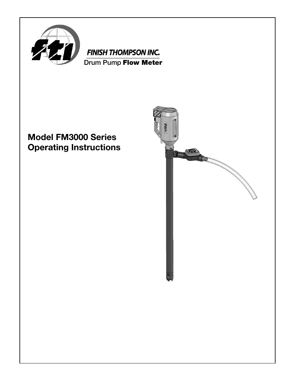 Finish Thompson FM3000 Series User Manual | 7 pages